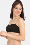 Zivame Double Layered Non Wired Medium Coverage Strapless Bra - Tap Shoe — thumbnail 3